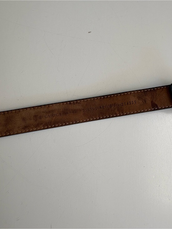 Auth GUCCI Leather Belt main image 8